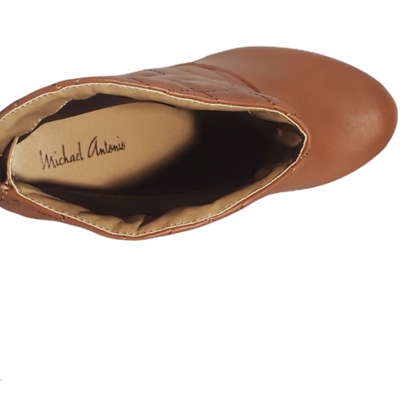 Michael Antonio Toledo Brown Quilted Ankle Boots - Picture 8 of 9